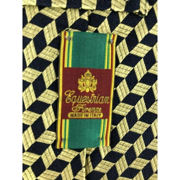 Men's Necktie.  Equestrian Tiremne Brand Italy - Picture 3 of 7